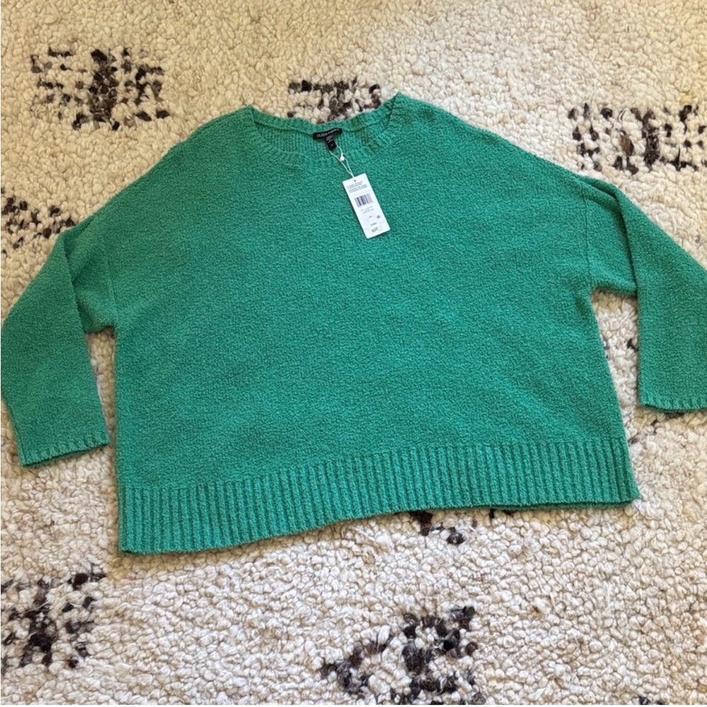 NWT Eileen Fisher Vibrant Green Sweater